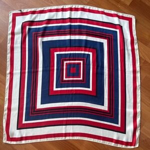 Red White and Blue Square Scarf